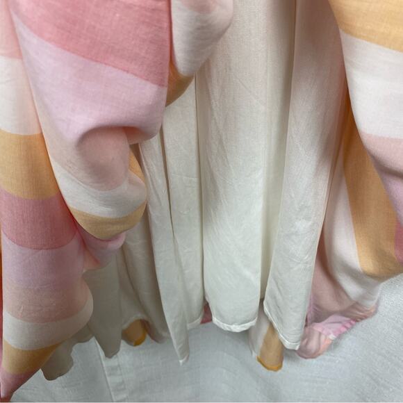 ModCloth x Collectif Sandy-Lynn Peachy Stripe Dress Sz.14 - Picture 13 of 16